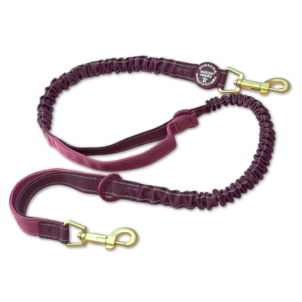 Handsfree Lead - Walkies Ready® Mulberry (New Clip)