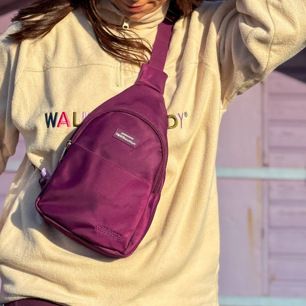 Sling Backpack - Walkies Ready® Plum