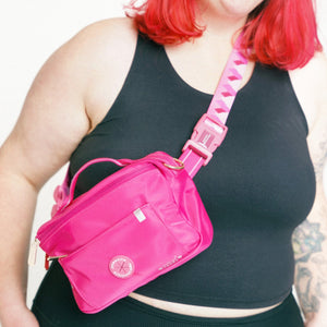All In One Bumbag - Raspberry Pink