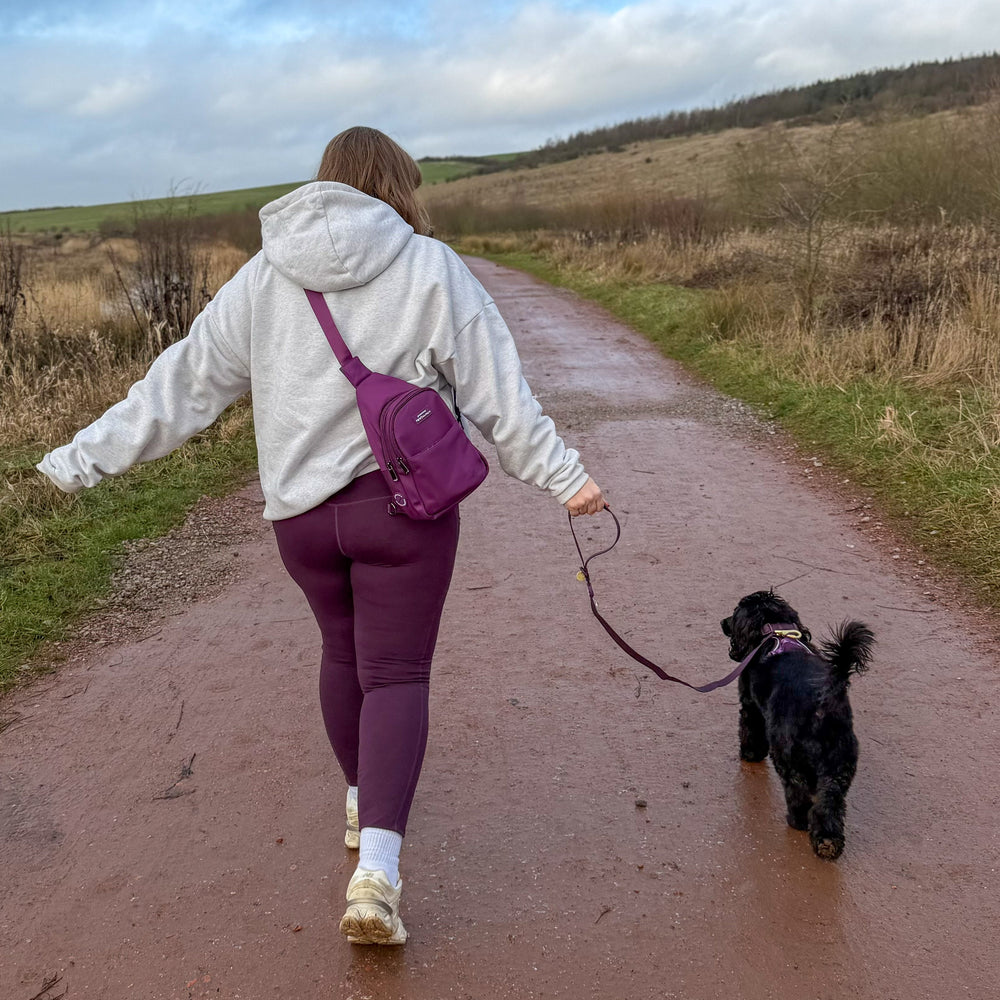 Sling Backpack - Walkies Ready® Plum