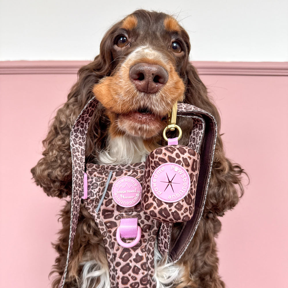 Poo Bag Holder - Leopard Print