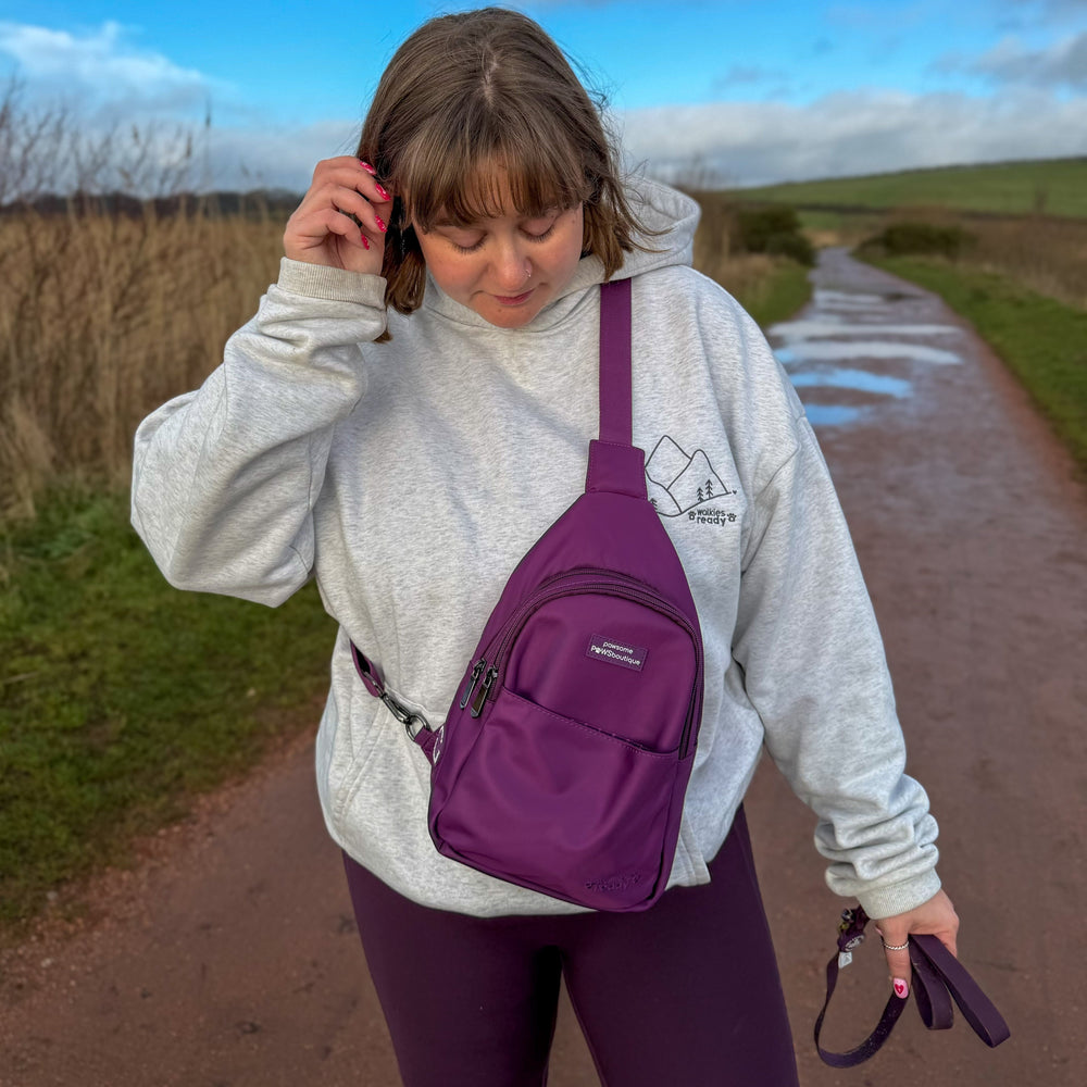 Sling Backpack - Walkies Ready® Plum
