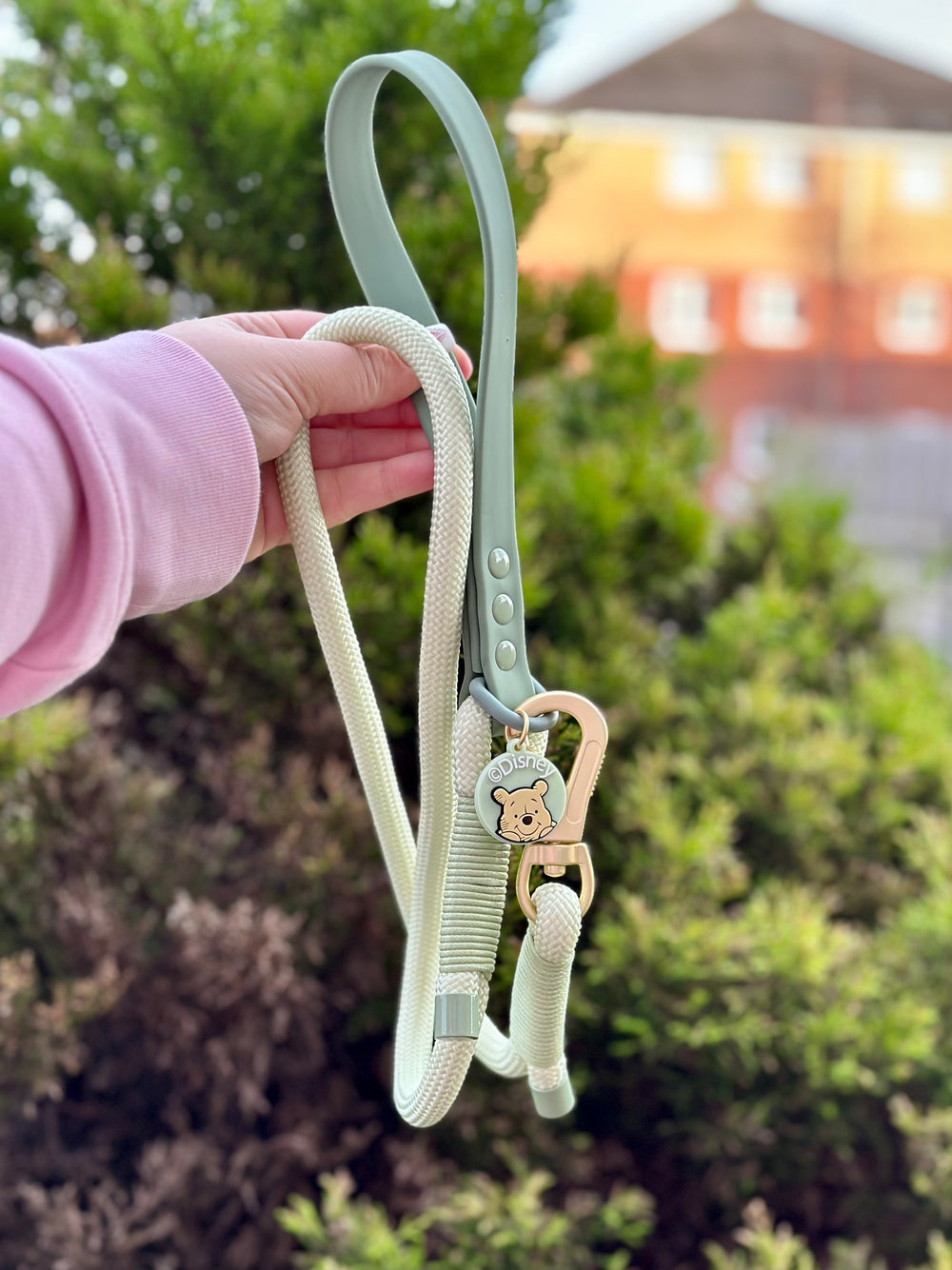 Disney© 4ft Rope Lead - 100 Aker Wood - Light and Dark Green