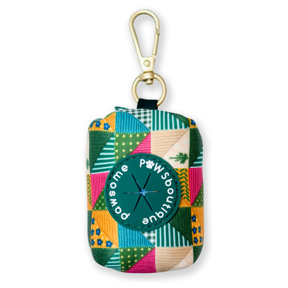 Poo Bag Holder - Patchwork