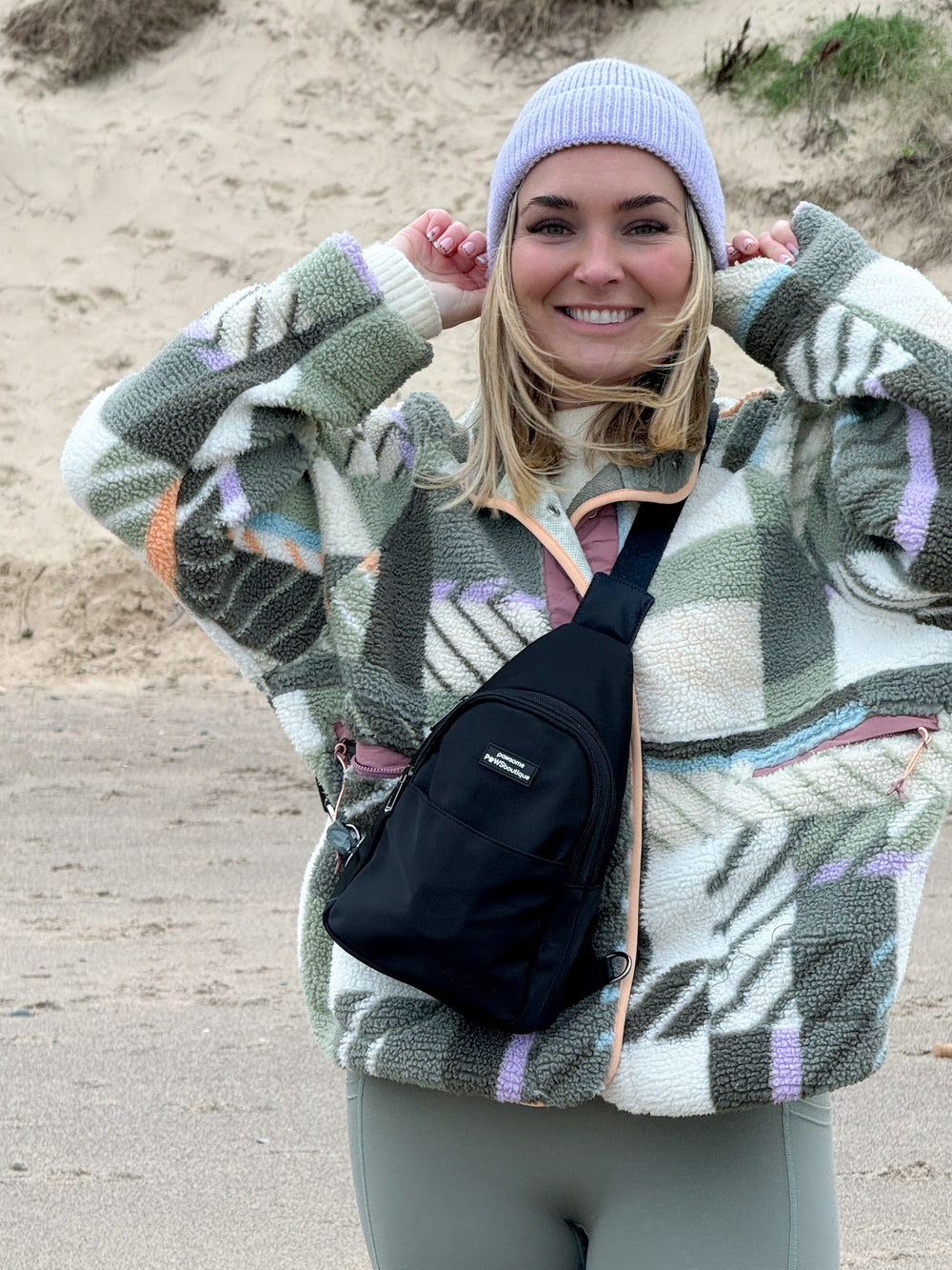 Sling Backpack - Walkies Ready® Black