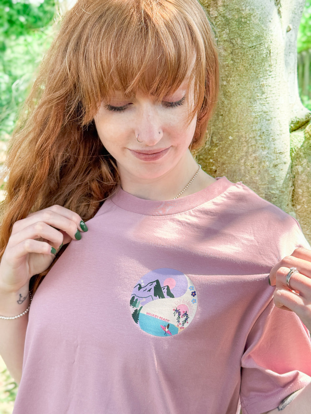 T-Shirt - Roaming Wild Dusky Pink