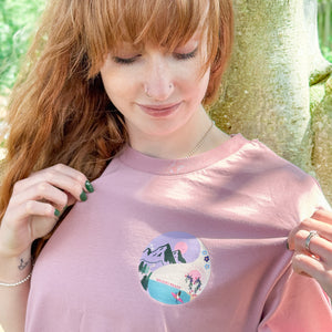 T-Shirt - Roaming Wild Dusky Pink