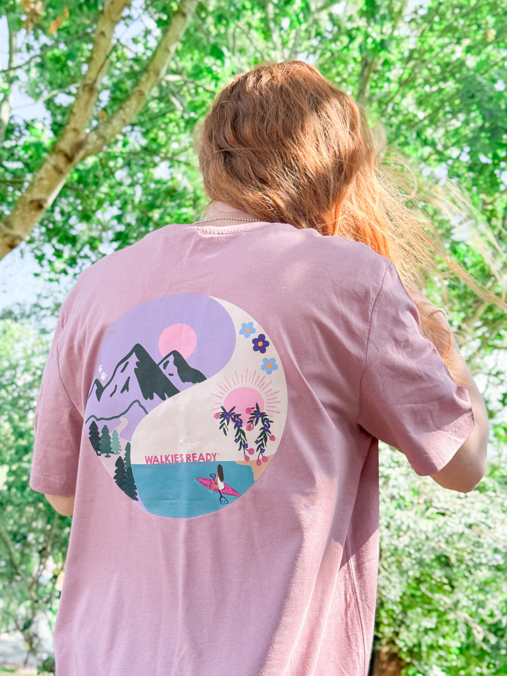 T-Shirt - Roaming Wild Dusky Pink