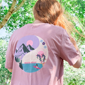 T-Shirt - Roaming Wild Dusky Pink