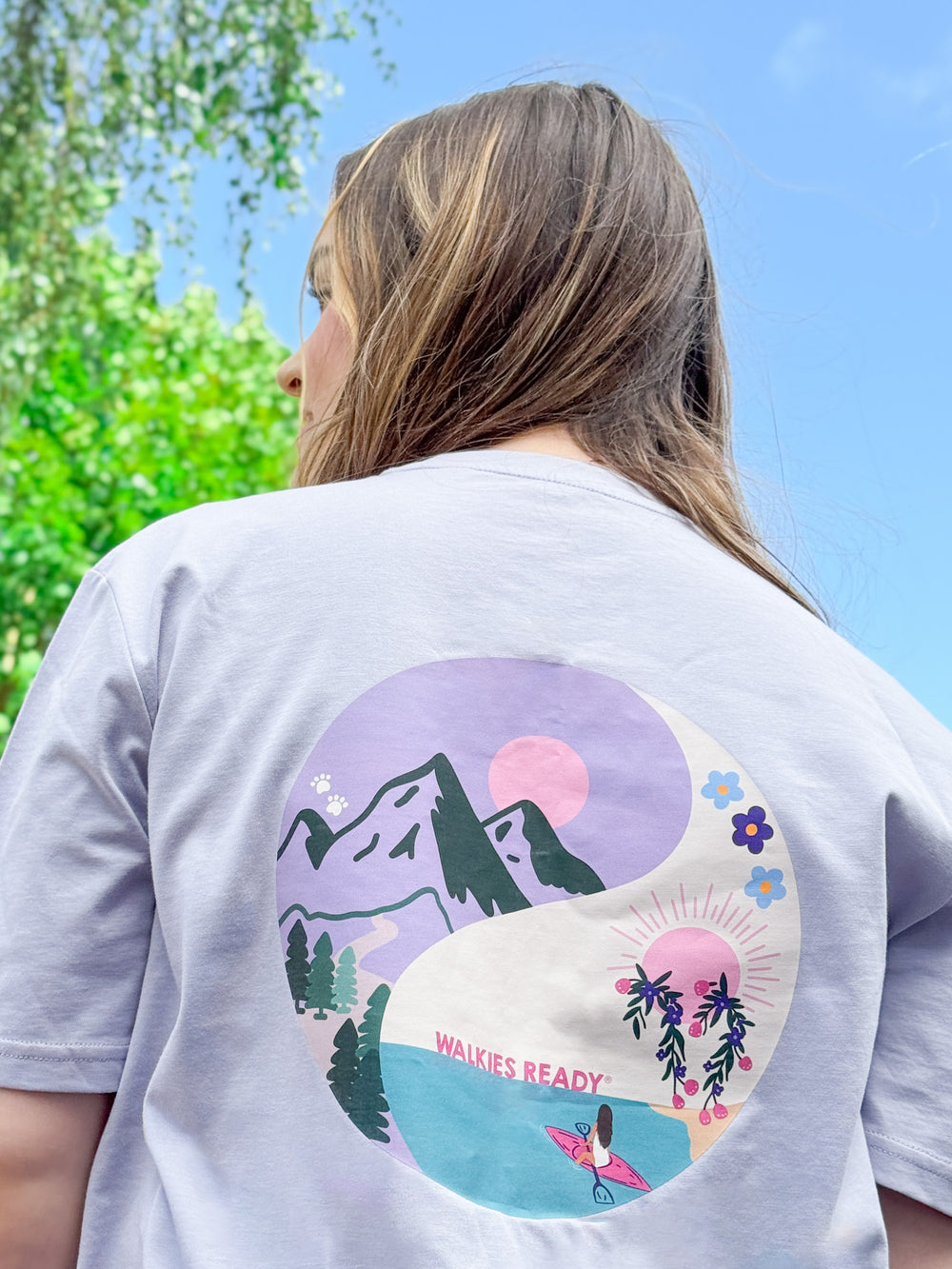 T-Shirt - Roaming Wild Dusky Lilac