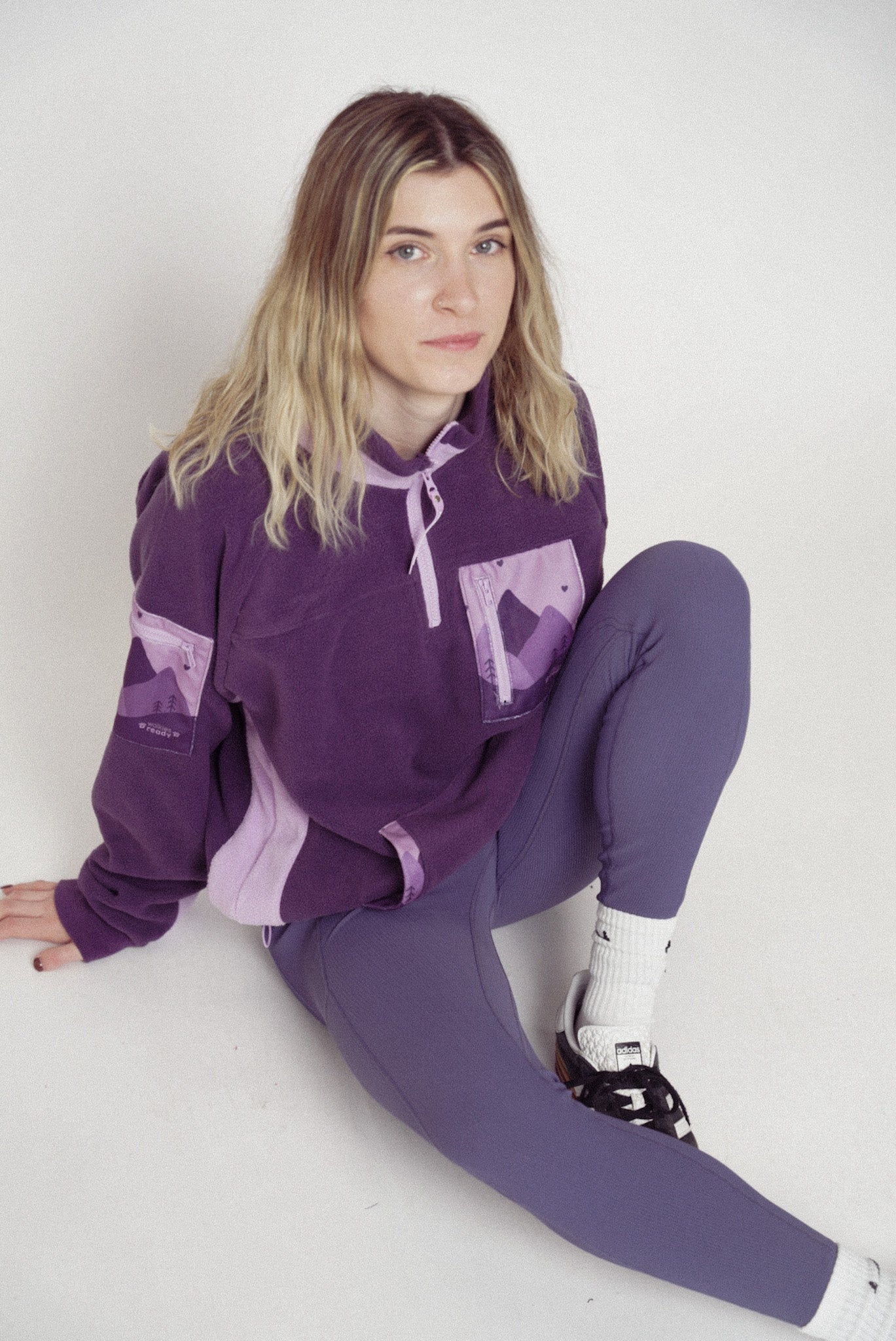 1/4 Zip Fleece - Walkies Ready® Fleece - Purple + Lilac