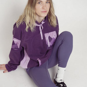 1/4 Zip Fleece - Walkies Ready® Fleece - Purple + Lilac