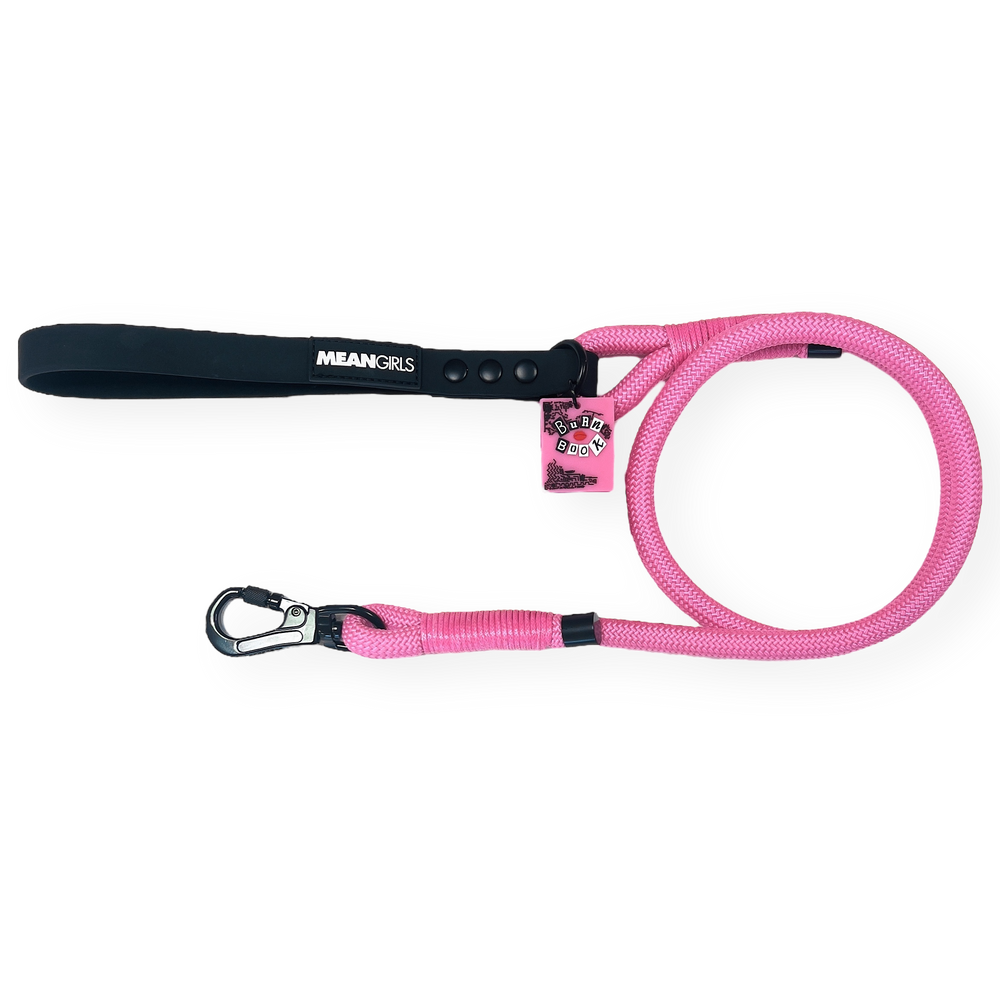4ft Rope Lead - Mean Girls - Pink and Black