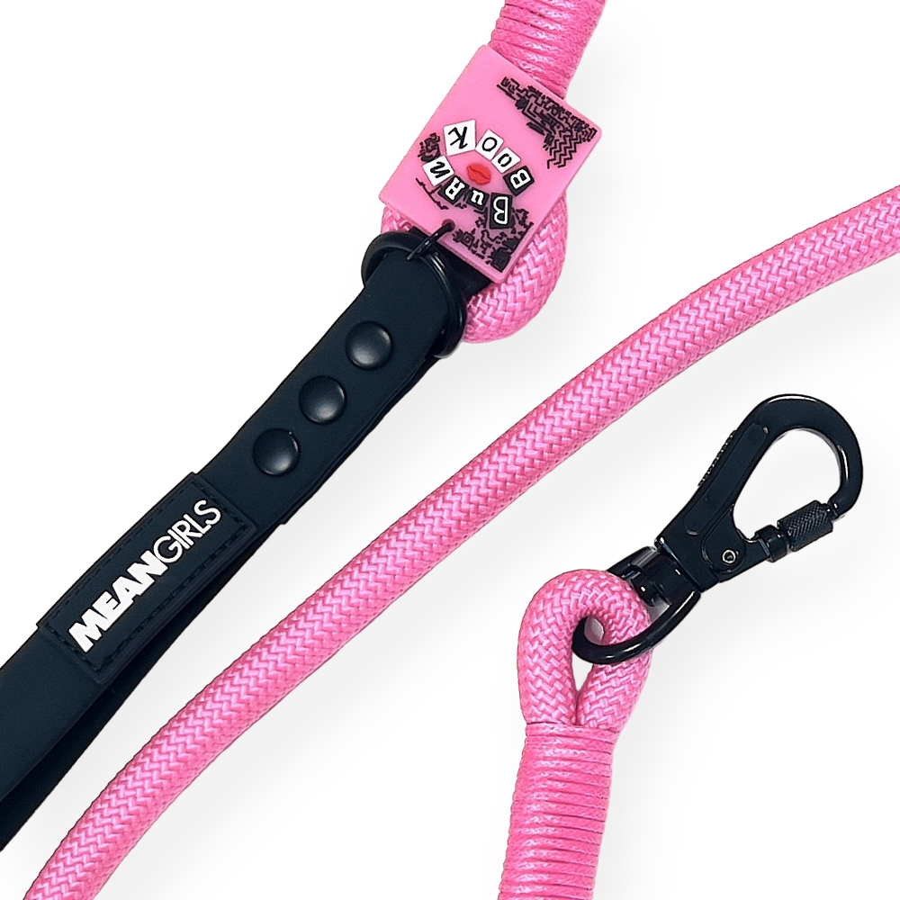 4ft Rope Lead - Mean Girls - Pink and Black