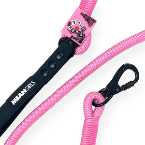 4ft Rope Lead - Mean Girls - Pink and Black