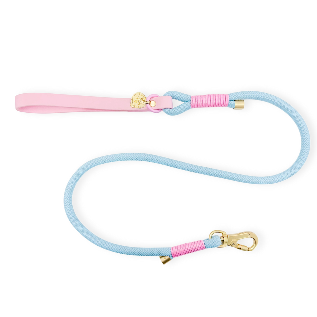 4ft Rope Lead - Pink + Blue