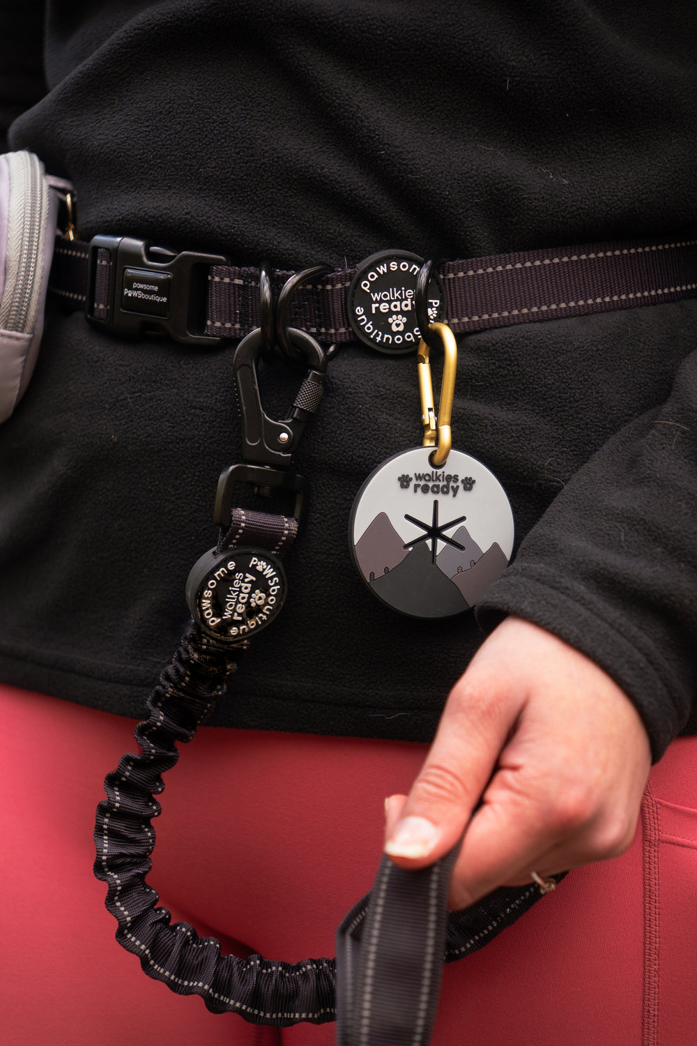 Handsfree Lead - Walkies Ready® Black