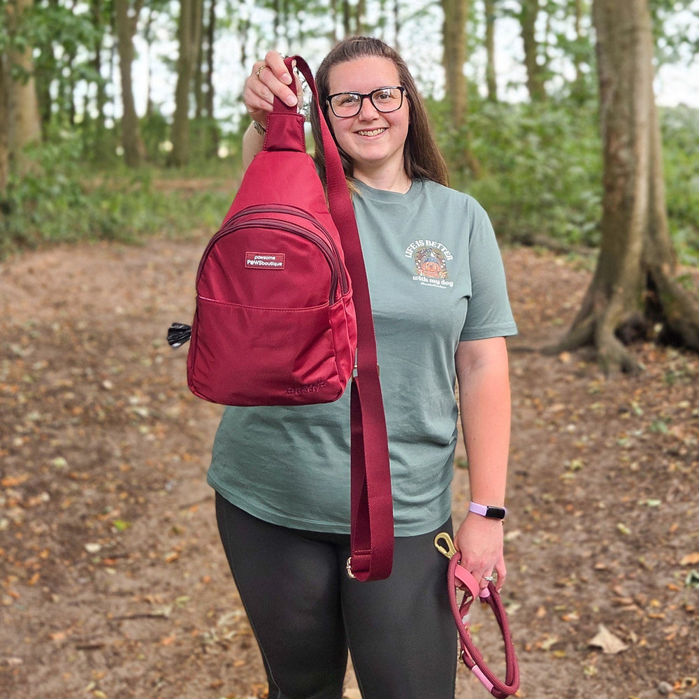 Sling Backpack - Walkies Ready® Ruby Red