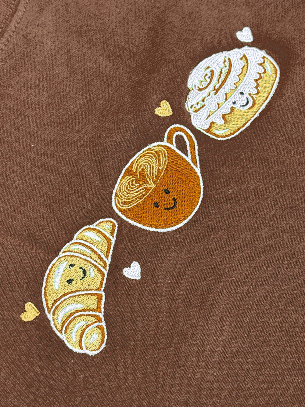 Embroidered Sweatshirt - Fudge Brownie