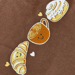 Embroidered Sweatshirt - Fudge Brownie