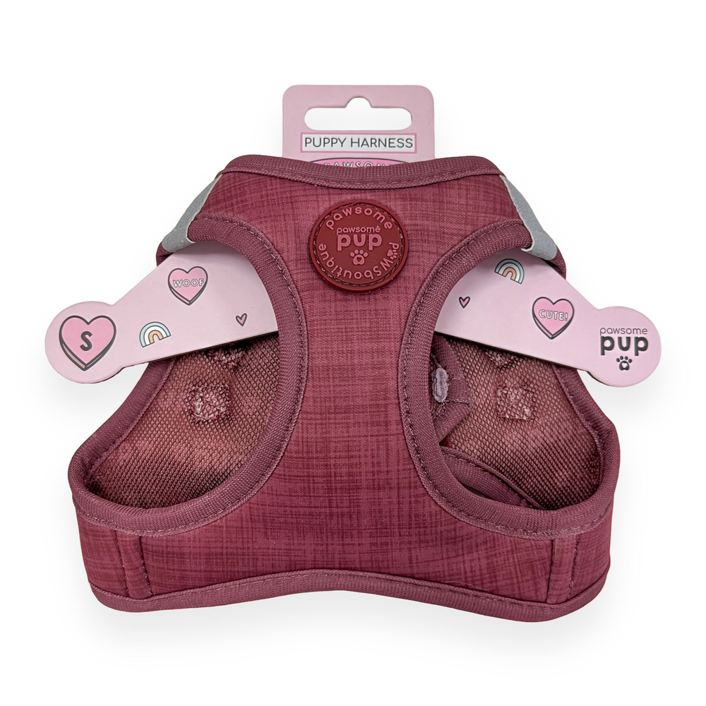 Pawsome Pup Harness - Burgundy