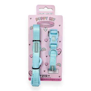 Pawsome Pup Collar and Lead Set - Mint