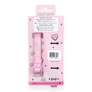 Pawsome Pup Collar and Lead Set - Pink