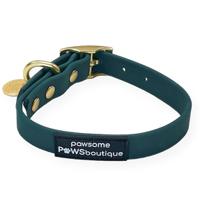 Waterproof Collar -  Jade (Gold Hardware)