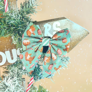Disney© Sailor Bow - Gingerbread Bear Sage
