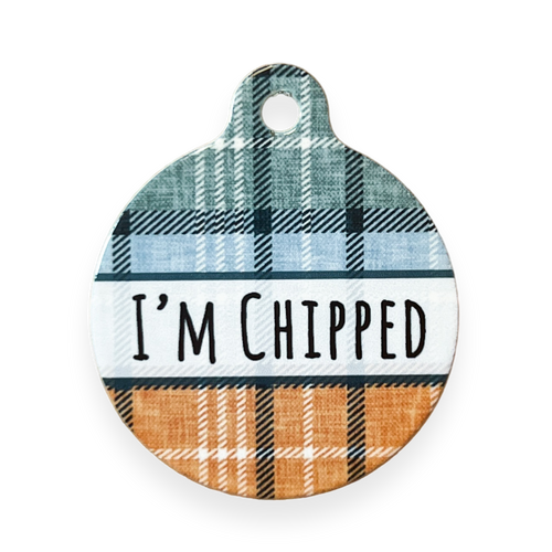 ID Tag - Harvest Plaid