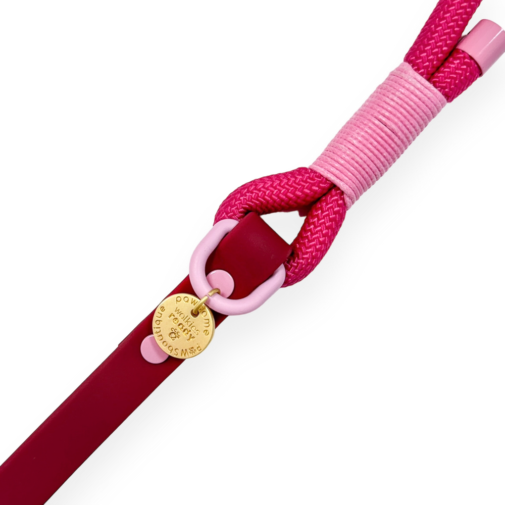 4ft Rope Lead - Walkies Ready® Raspberry Pink