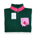 1/4 Zip Fleece - Walkies Ready® Fleece - Pink/Green
