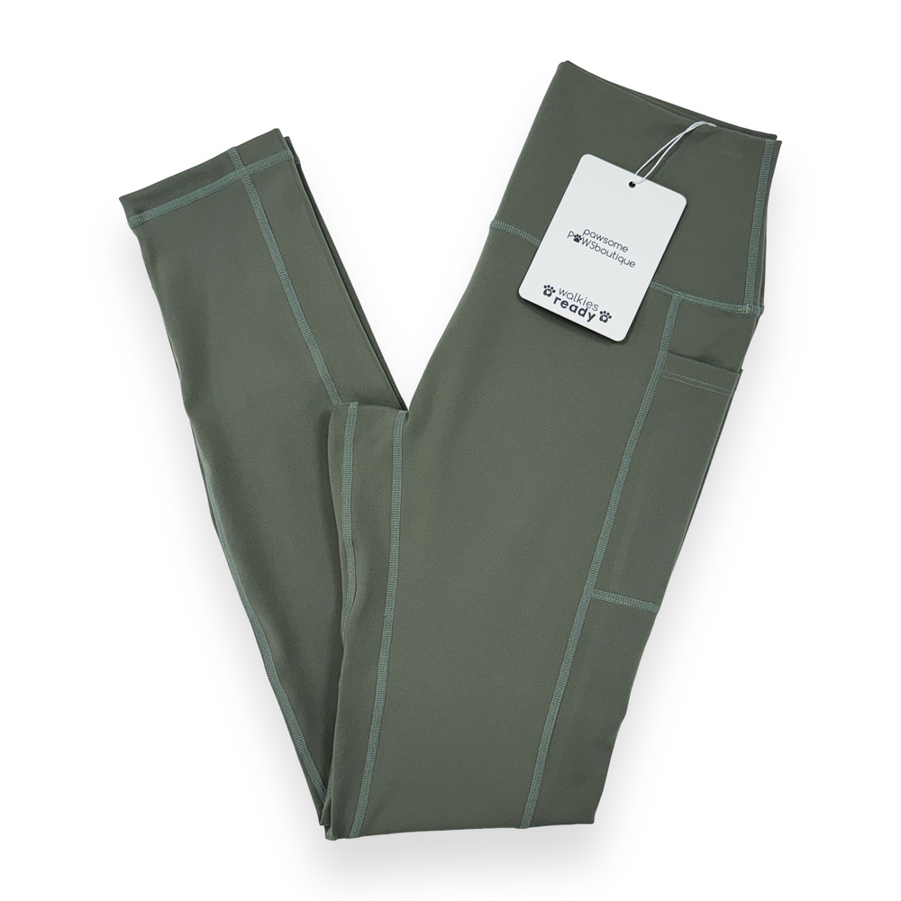 Walkies Ready® Leggings - Olive Green