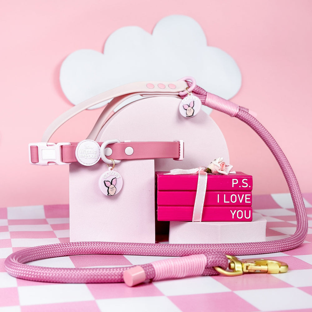 Disney© 4ft Rope Lead - Piglet - Pink