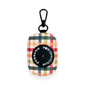 Poo Bag Holder - Plaid Pup