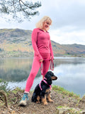 4ft Rope Lead - Walkies Ready® Raspberry Pink