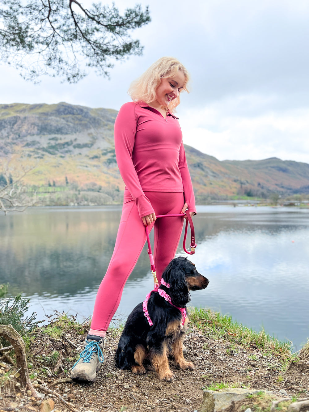 4ft Rope Lead - Walkies Ready® Raspberry Pink