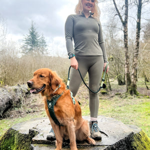 4ft Rope Lead - Walkies Ready® Forest Green