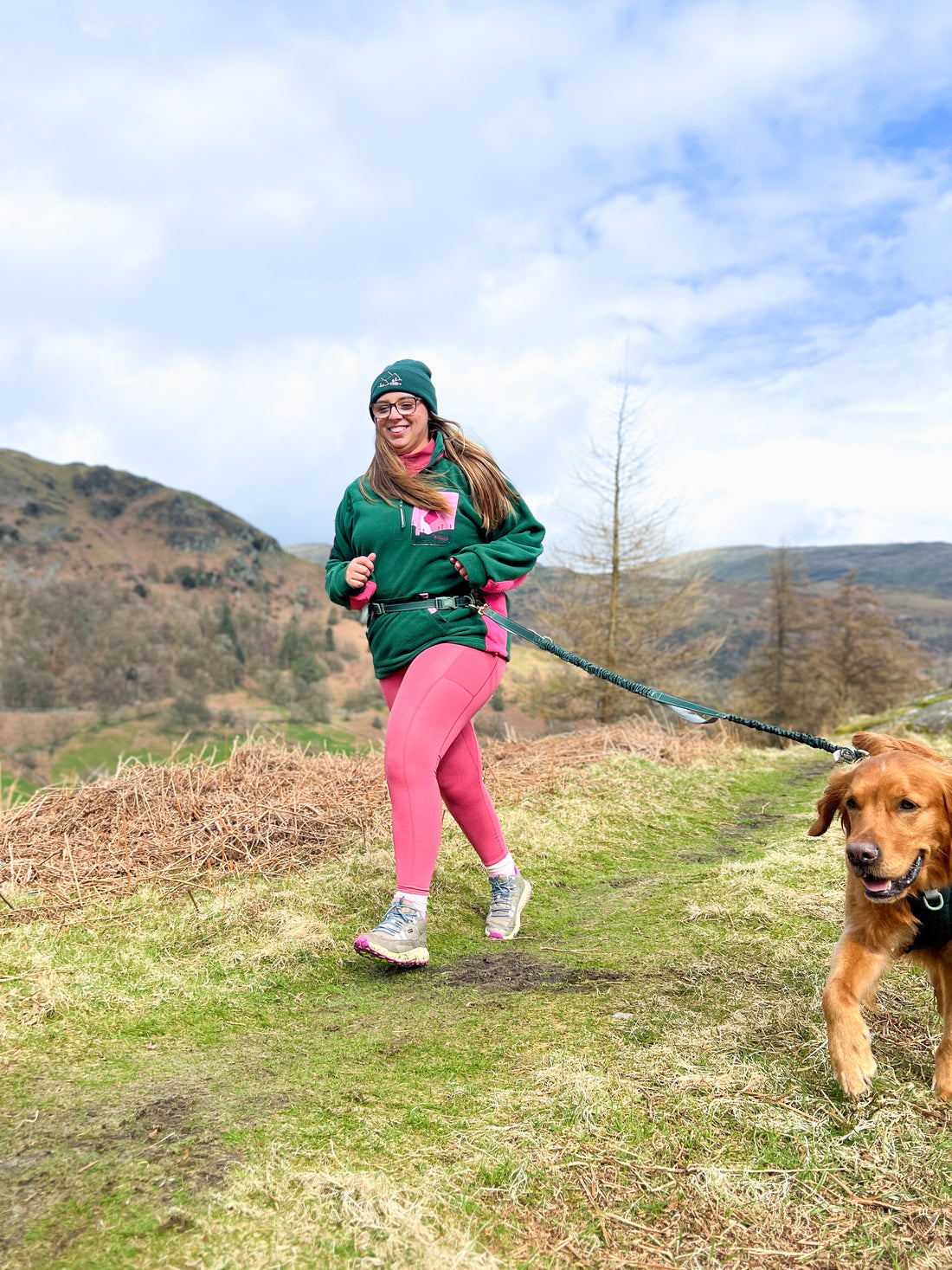 Handsfree Lead - Walkies Ready® Forest Green