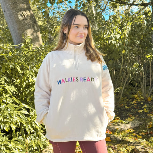 1/4 Zip Fleece  - Walkies Ready® Cream