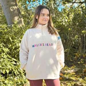 1/4 Zip Fleece  - Walkies Ready® Cream