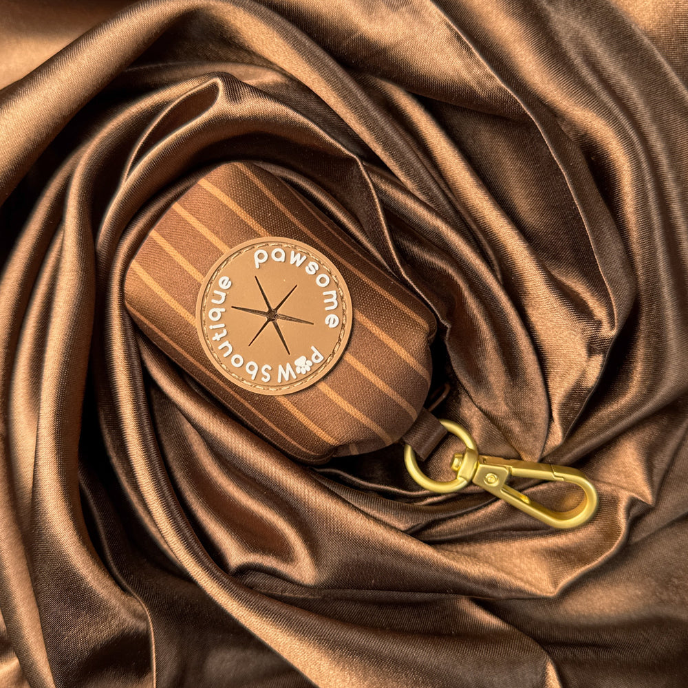 Poo Bag Holder - Walkies Ready® Chocolate Brown