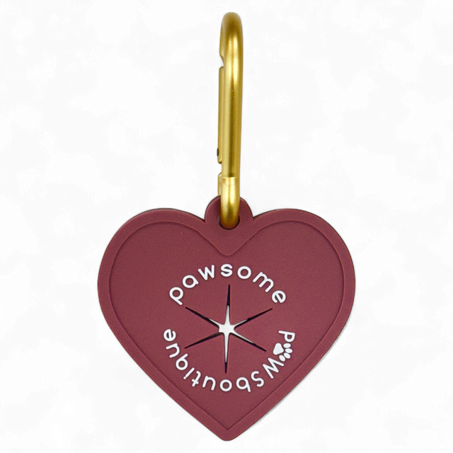 Pawsome Poop Pocket - Wine Red (Gold Clip)