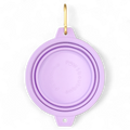 Collapsible Dog Bowl - Lilac (Gold Clip)