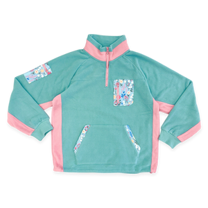 1/4 Zip Fleece - Fleece - Whimsical Wildflowers