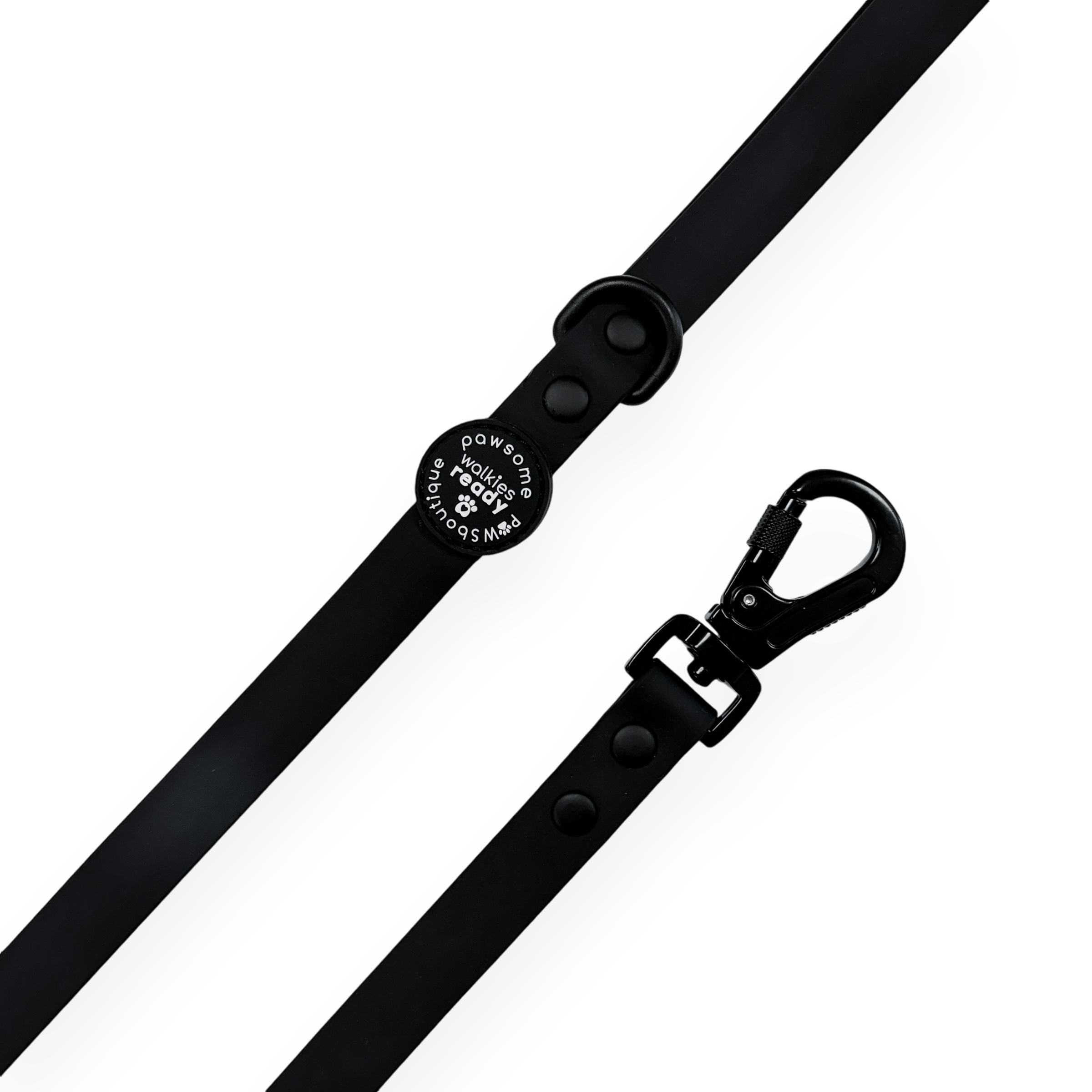 5m Waterproof Long Line Lead - Walkies Ready® Black