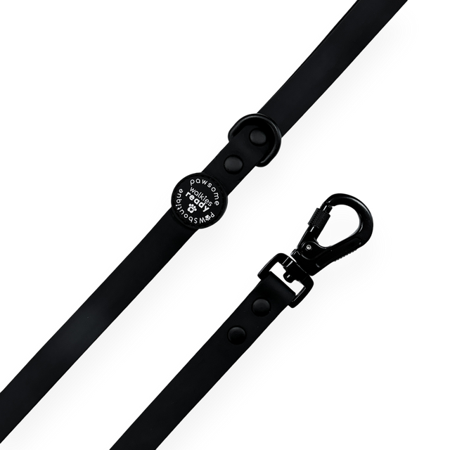 5m Waterproof Long Line Lead - Walkies Ready® Black