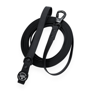 5m Waterproof Long Line Lead - Walkies Ready® Black