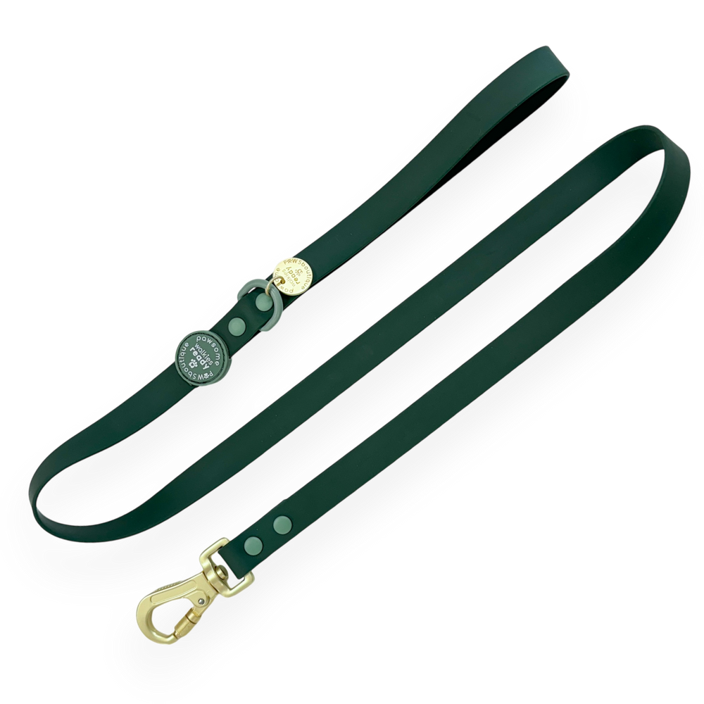 4ft Waterproof Lead - Walkies Ready® Forest Green