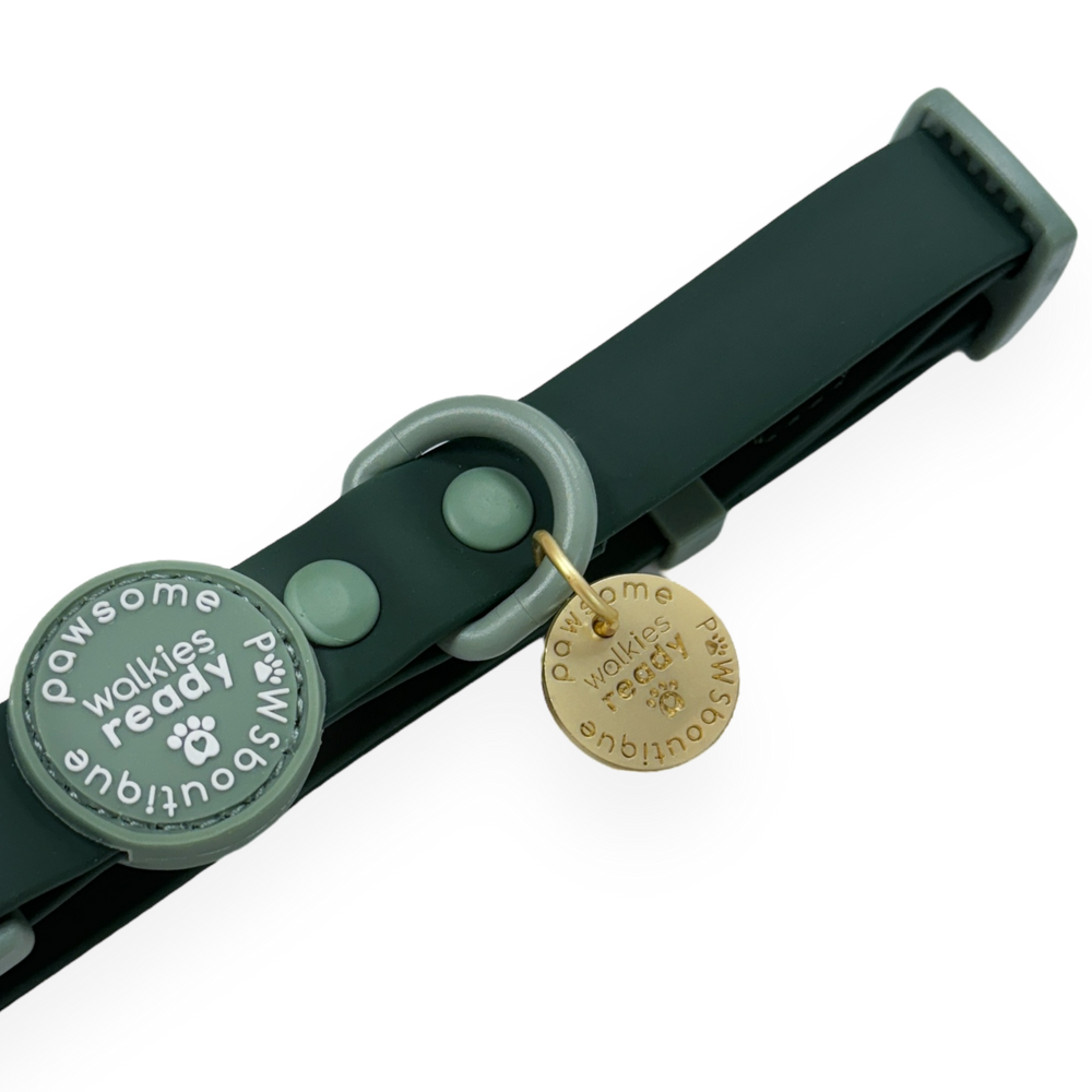 Waterproof Collar - Walkies Ready® Forest Green